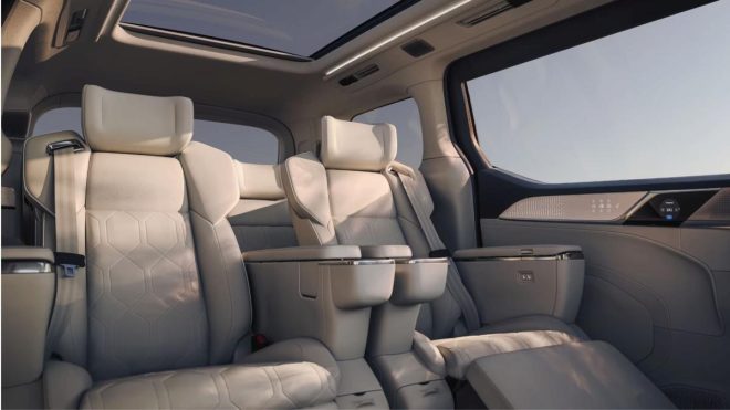 Volvo's EM90 'living room on the move' minivan has up to 450 miles of EV range