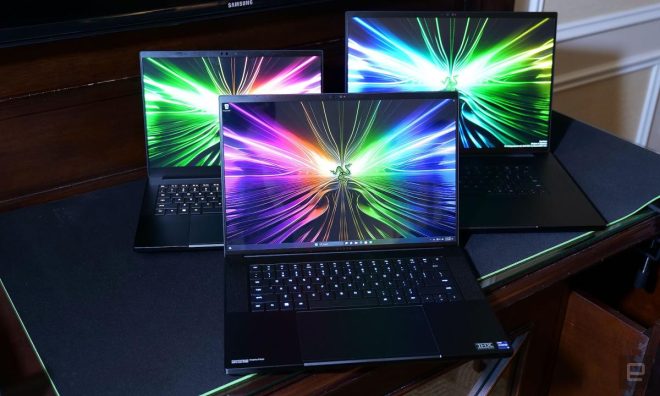 Razer’s Blade laptop lineup shines bright with stunning screens at CES 2024