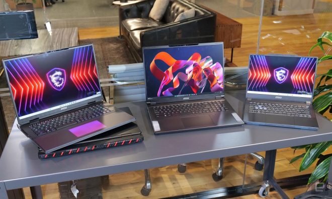 MSI is going big with three new 18-inch gaming laptops at CES 2024