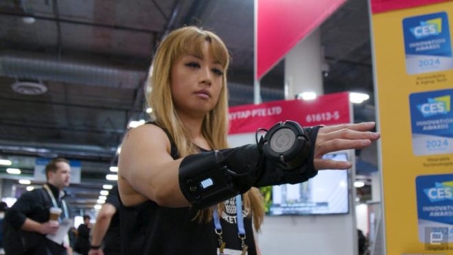 Gyroglove is a hand-stabilizing glove for people with tremors