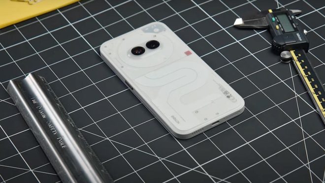 This is what the Nothing Phone 2(a) looks like