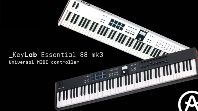 Arturia adds an 88-key option to its KeyLab Essential mk3 line of MIDI controllers