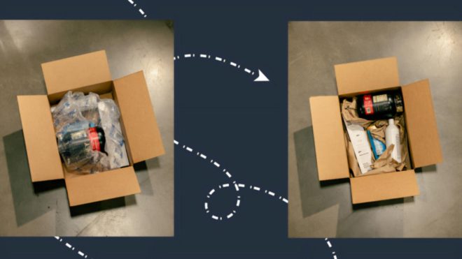 Amazon says it’s cut down on those plastic air pillows in packages
