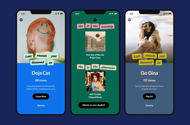 Spotify will start showing you personalized banners and messages based on your listening habits